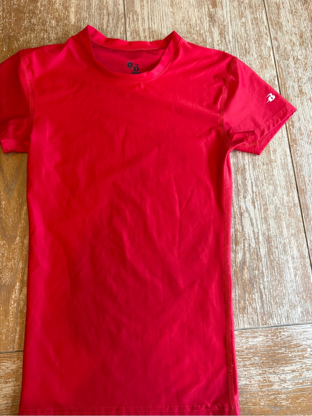 Red Men’s Football Compression Shirt